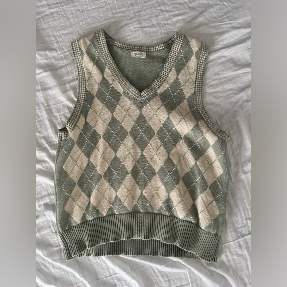 John galt sage green sweater
